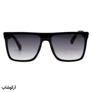 عکس از عینک آفتابی مردانه امپریو آرمانی با فریم مربعی، رنگ مشکی مات و لنز سبز سایه روشن مدل 25605