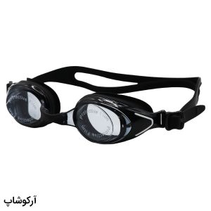 عکس از عینک شنا CIMA مشکی رنگ، از جنس سیلیکونی به همراه 2 پل بینی مدل CIMA55