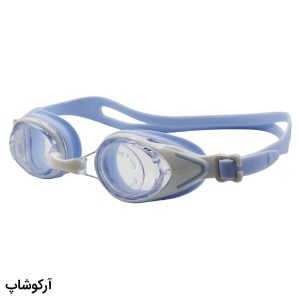 عکس از عینک شنا CIMA آبی و سفید، از جنس سیلیکونی به همراه 2 پل بینی مدل CIMA55