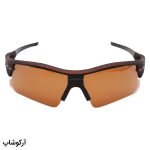 عکس از عینک ورزشی اوکلی OAKLEY نیم فریم، رنگ قهوه ای مات با لنز قهوه ای تیره مدل 9164