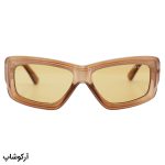 عکس از عینک آفتابی آف وایت فانتزی، شکل چند ضلعی، قهوه‌ای رنگ و لنز قهوه‌ای تیره مدل YT7732