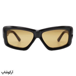 عکس از عینک آفتابی OFF-White فانتزی، شکل چند ضلعی، قهوه ای رنگ و لنز قهوه ای تیره مدل YT7732