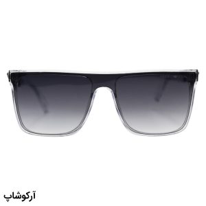 عکس از عینک آفتابی مردانه امپریو آرمانی با فریم مربعی، بی‌رنگ و شفاف و لنز سبز هایلایت مدل 25605