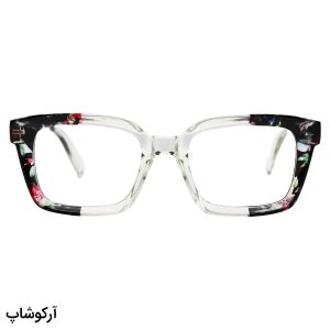 عکس از عینک مطالعه Celine نزدیک بین با فریم مربعی، بی رنگ و شفاف و دسته فنری مدل 3643