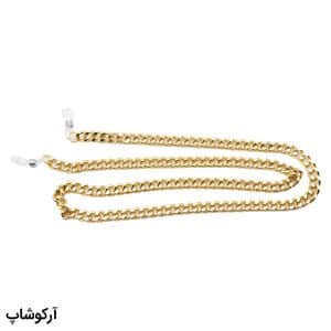 عکس از بند عینک زنجیری با رنگ طلایی، از جنس آلومینیوم، رنگ ثابت و ضدحساسیت مدل MAH293