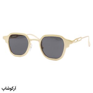 عکس از عینک آفتابی Celine با فریم فلزی، طلایی رنگ، مربعی شکل و لنز دودی تیره مدل 10485