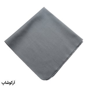 عکس از دستمال عینک طوسی، سایز بزرگ و از جنس پارچه‌ای نرم (30 در 30cm) مدل 992799