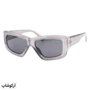 عکس از عینک آفتابی آف وایت فانتزی، شکل چند ضلعی، طوسی رنگ و لنز دودی تیره مدل YT7732