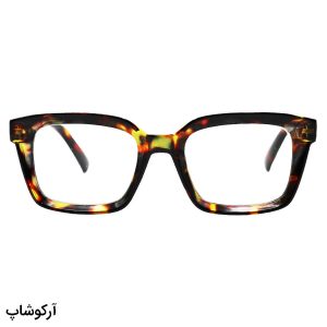 عکس از عینک مطالعه Celine نزدیک بین با فریم مربعی، رنگ هاوانا و دسته فنری مدل 3643