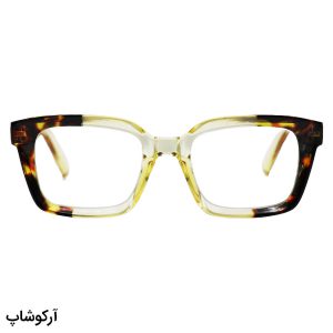 عکس از عینک مطالعه Celine نزدیک بین با فریم مربعی، رنگ عسلی و دسته فنری مدل 3643