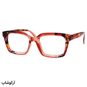 عکس از عینک مطالعه Celine نزدیک بین با فریم مربعی، رنگ صورتی و دسته فنری مدل 3643