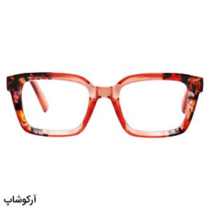 عکس از عینک مطالعه Celine نزدیک بین با فریم مربعی، رنگ صورتی و دسته فنری مدل 3643
