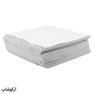 عکس از بسته 100 عددی دستمال عینک از جنس پارچه ای و رنگ سفید مدل 992782