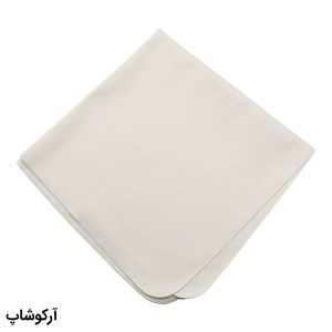 عکس از دستمال عینک سفید، سایز بزرگ و از جنس پارچه‌ای نرم (30 در 30 سانتی‌متر) مدل 992800