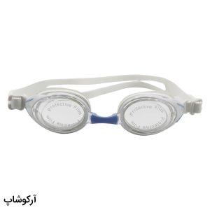 عکس از عینک شنا CIMA سفید رنگ، از جنس سیلیکونی به همراه 2 پل بینی مدل CIMA55
