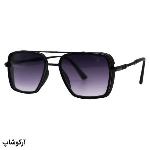 عکس از عینک آفتابی میباخ با فریم خلبانی، رنگ مشکی و عدسی دودی سایه روشن مدل 88034
