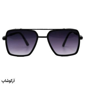 عکس از عینک آفتابی میباخ با فریم خلبانی، رنگ مشکی و عدسی دودی سایه روشن مدل 88034