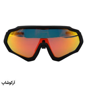 عکس از عینک ورزشی OAKLEY با فریم مشکی رنگ، 3 کاور لنز قابل تعویض و تجهیزات کامل مدل OO9403-08