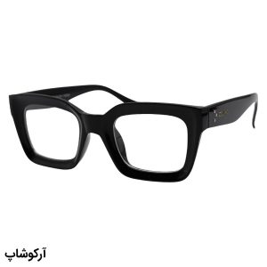 عکس از عینک شب Celine با فریم رنگ مشکی براق، مستطیلی شکل و لنز بی‌رنگ و شفاف مدل 1735-1