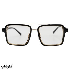 عکس از عینک دید در شب DIOR با فریم مربعی شکل، رنگ مشکی و لنز بی رنگ و شفاف مدل 37990