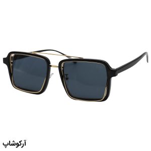 عکس از عینک آفتابی برند DIOR با فریم مربعی شکل، مشکی رنگ و عدسی دودی تیره مدل 37990