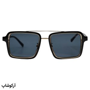 عکس از عینک آفتابی برند DIOR با فریم مربعی شکل، مشکی رنگ و عدسی دودی تیره مدل 37990