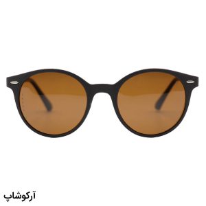 عکس از عینک آفتابی اوگا مورل با فریم گرد، قهوه‌ای رنگ، دسته فنردار، لنز پلاریزه و قهوه‌ای تیره مدل 58994