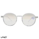 عکس از عینک با فریم گرد و دایرهای، رنگ کریستالی و لنز بیرنگ و از جنس پلی کربنات (بلوکات) مدل 20351