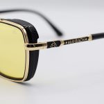 عکس از عینک دید در شب MAYBACH با فریم خلبانی، رنگ طلایی و مشکی و لنز زرد مدل 88034