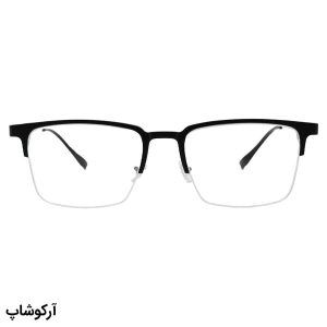 عکس از عینک طبی 2 کاوره با فریم نوک مدادی، شکل مستطیلی، از جنس آلومینیوم برند Emporio Armani مدل 2328