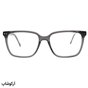 عکس از عینک طبی تک کاوره با فریم طوسی، شکل مستطیلی، از جنس استات برند ریبن مدل OLD013A