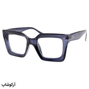 عکس از عینک برند Celine با فریم رنگ بنفش براق، مربعی شکل و لنز بی‌رنگ و شفاف مدل S1304-1
