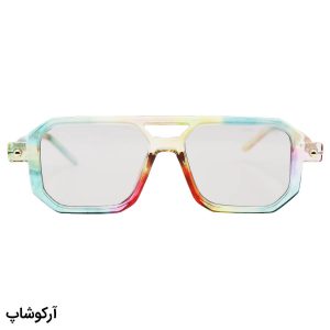عکس از عینک آفتابی مارک جیکوبز با فریم مربعی، چند رنگ (آبنباتی)، دسته مدادی و لنز دودی مدل 8709