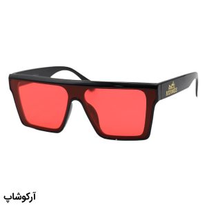 عکس از عینک دید در شب با فریم مشکی براق، لنز یکسره و قرمز رنگ برند هرمس مدل 4236