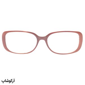 عکس از عینک مطالعه نزدیک بین با فریم مستطیلی شکل، رنگ قهوه‌ای و دسته فنری مدل D7013
