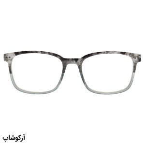 عکس از عینک مطالعه نزدیک بین با فریم مستطیلی شکل، رنگ طوسی و دسته فنردار مدل Y18247