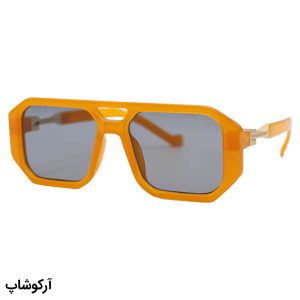 عکس از عینک آفتابی Marc Jacobs با فریم مربعی شکل، رنگ نارنجی و عدسی دودی تیره مدل 53336
