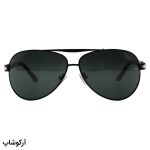 عکس از عینک آفتابی PERSOL با فریم خلبانی، رنگ مشکی، بیس دار و لنز دودی تیره و از جنس شیشه مدل 2405S