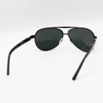 عکس از عینک آفتابی PERSOL با فریم خلبانی، رنگ مشکی، بیس دار و لنز دودی تیره و از جنس شیشه مدل 2405S