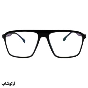 عکس از عینک طبی AX Exchange با فریم شکل خلبانی، رنگ مشکی، بیس‌دار و از جنس TR مدل 5009
