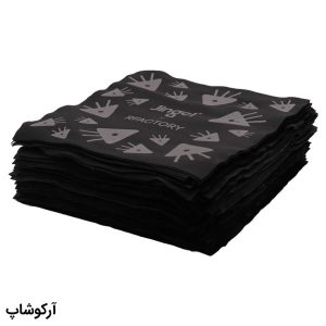 عکس از بسته 100 عددی دستمال عینک از جنس پارچه‌ای، رنگ مشکی و طرح دار مدل 992833