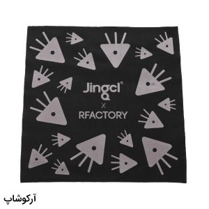 عکس از بسته 100 عددی دستمال عینک از جنس پارچه‌ای، رنگ مشکی و طرح دار مدل 992833
