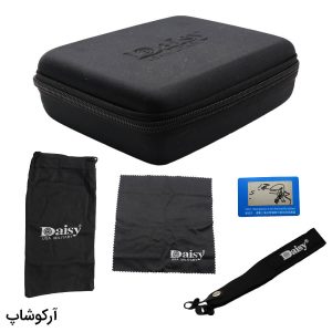 عکس از عینک ورزشی Daisy با فریم مشکی رنگ، از جنس کائوچو و 4 کاور لنز و تجهیزات کامل مدل 003560
