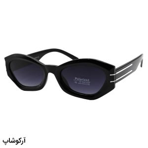 عکس از عینک آفتابی زنانه پلاریزه با فریم مشکی، شکل بیضی، دسته مشکی و لنز بنفش هایلایت Celine مدل P88125