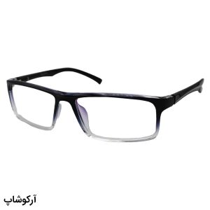 عکس از عینک طبی تونی هیلتون با فریم شکل مستطیلی، رنگ مشکی، از جنس TR و بیس دار مدل 8383