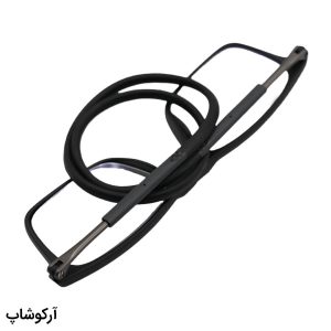 عکس از عینک مطالعه مگنتی نزدیک‌بین (بلوکات) فریم مشکی، شکل مستطیلی و بند مشکی مدل 53343