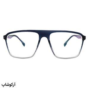 عکس از عینک طبی AX Exchange با فریم شکل خلبانی، رنگ مشکی دو رنگ، بیس‌دار و از جنس TR مدل 5009