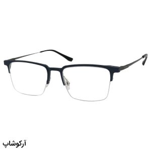 عکس از عینک طبی 2 کاوره با فریم نوک مدادی، شکل مستطیلی، از جنس آلومینیوم برند Emporio Armani مدل 2328