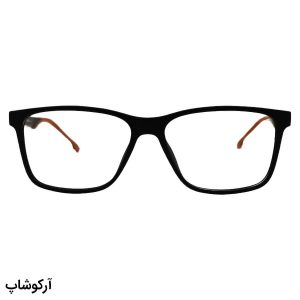 عکس از عینک طبی Carrera با فریم مستطیلی، رنگ قهوه ای، جنس کائوچو و لولا فنر دار مدل OLD7449