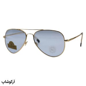 عکس از عینک دید در شب Randolph با فریم خلبانی، طلایی رنگ، لنز شیشه و آبی رنگ مدل CR231